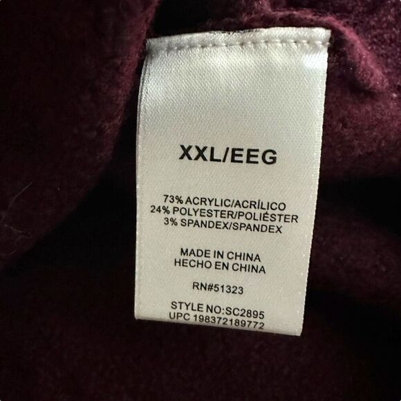 Vince Camuto Women's Cable Sweater Light Wine Size XXL - Picture 9 of 11